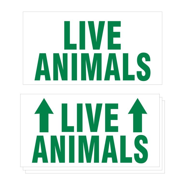 LIVE ANIMALS – sticker